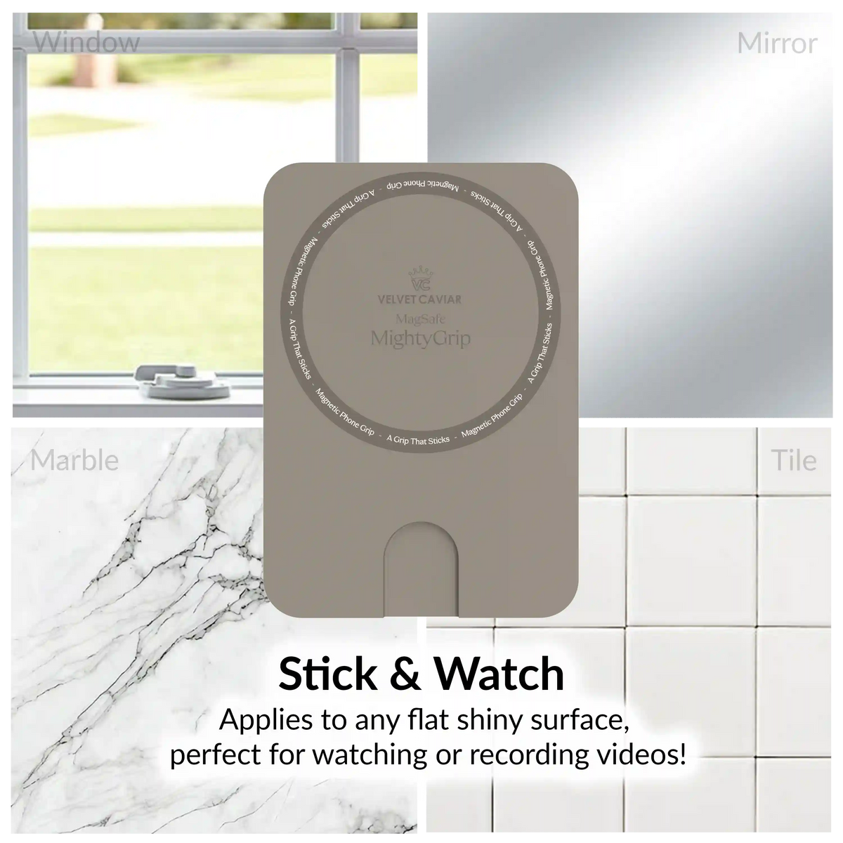 Grey MightyGrip MagSafe Mount