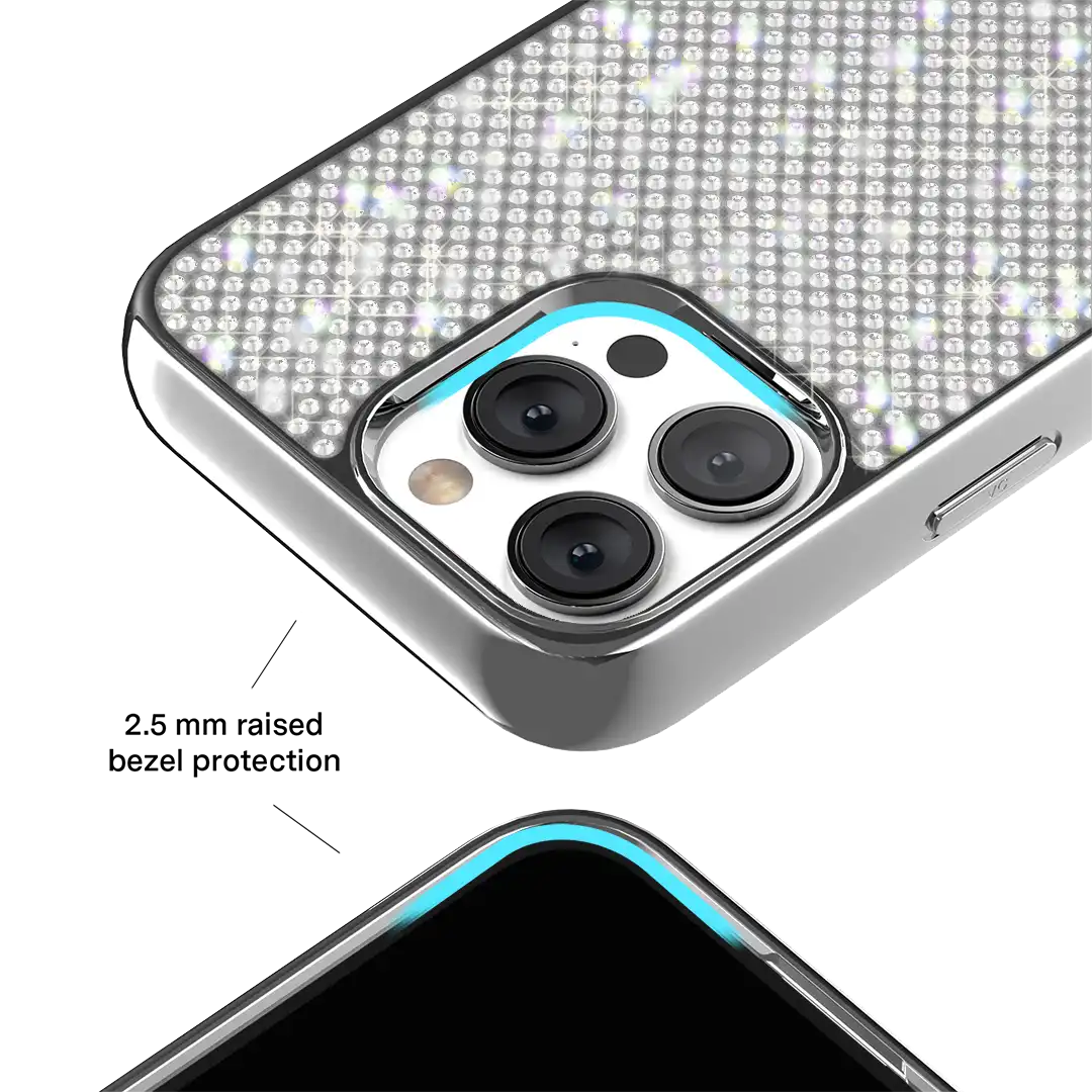 Chrome Caviar Crystals iPhone Case