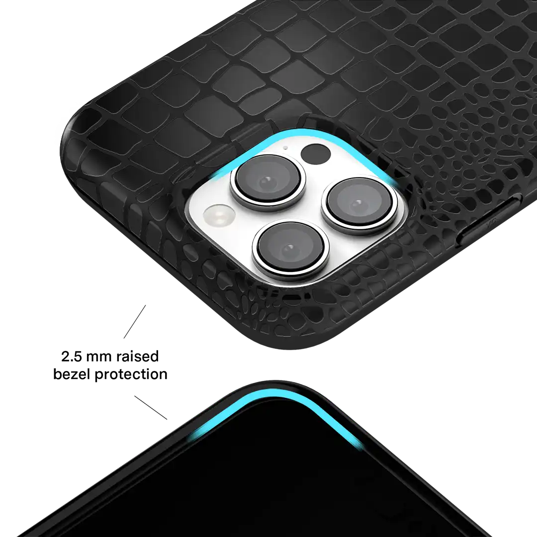 Black Croc iPhone Case