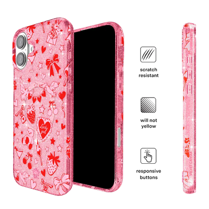 Be Mine Glitter iPhone Case