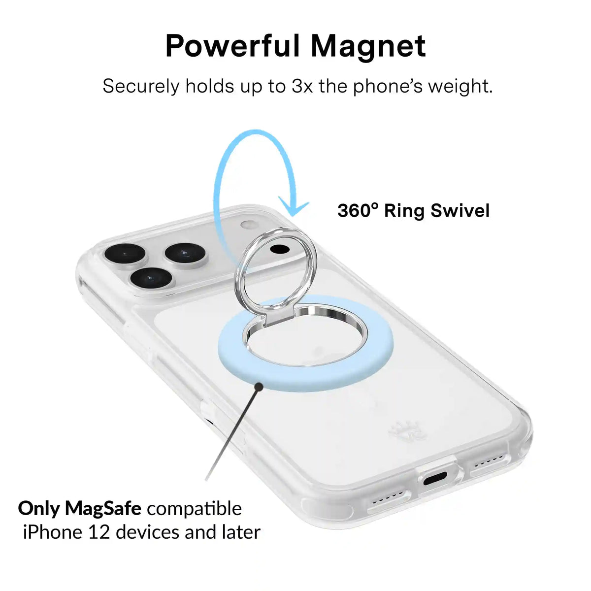 Cotton Candy Blue MagSafe Grip Ring