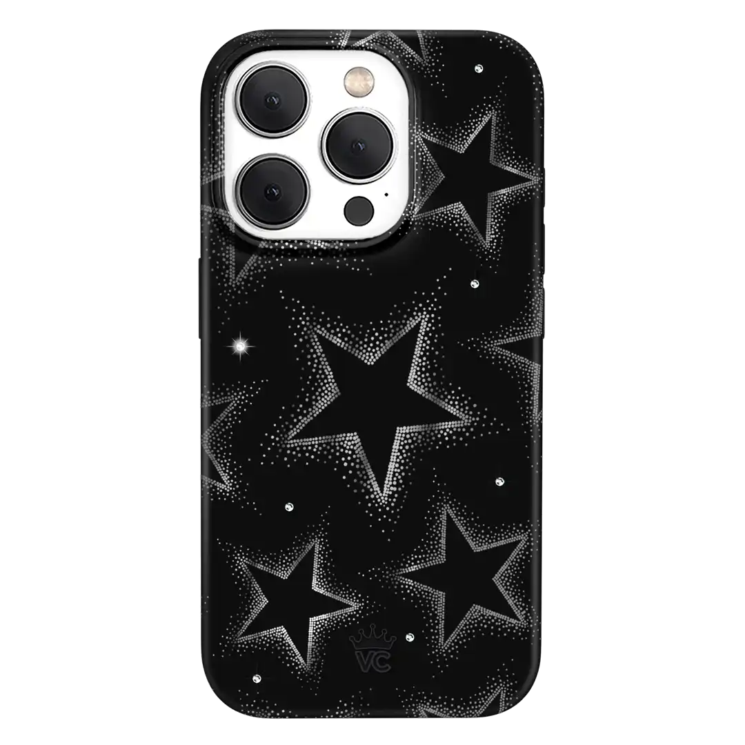 Crystal Chrome Stars iPhone Case