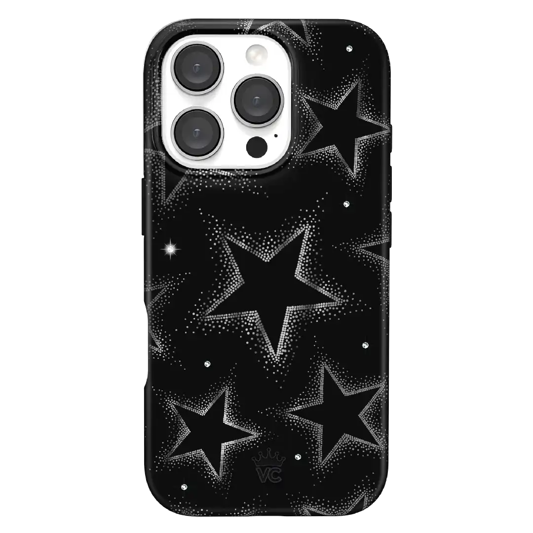 Crystal Chrome Stars iPhone Case