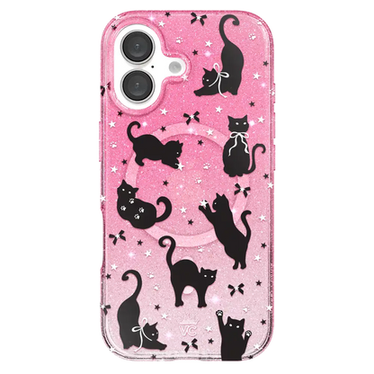 Lucky Kittens Glitter iPhone Case