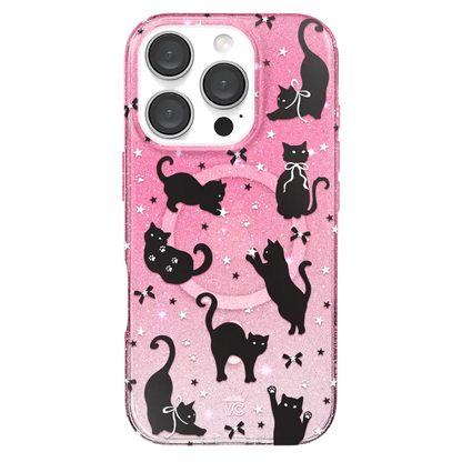 Lucky Kittens Glitter iPhone Case