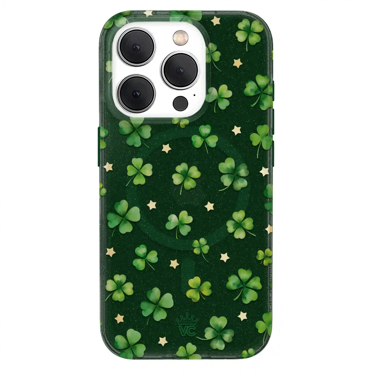 Lucky Clover Glitter iPhone Case