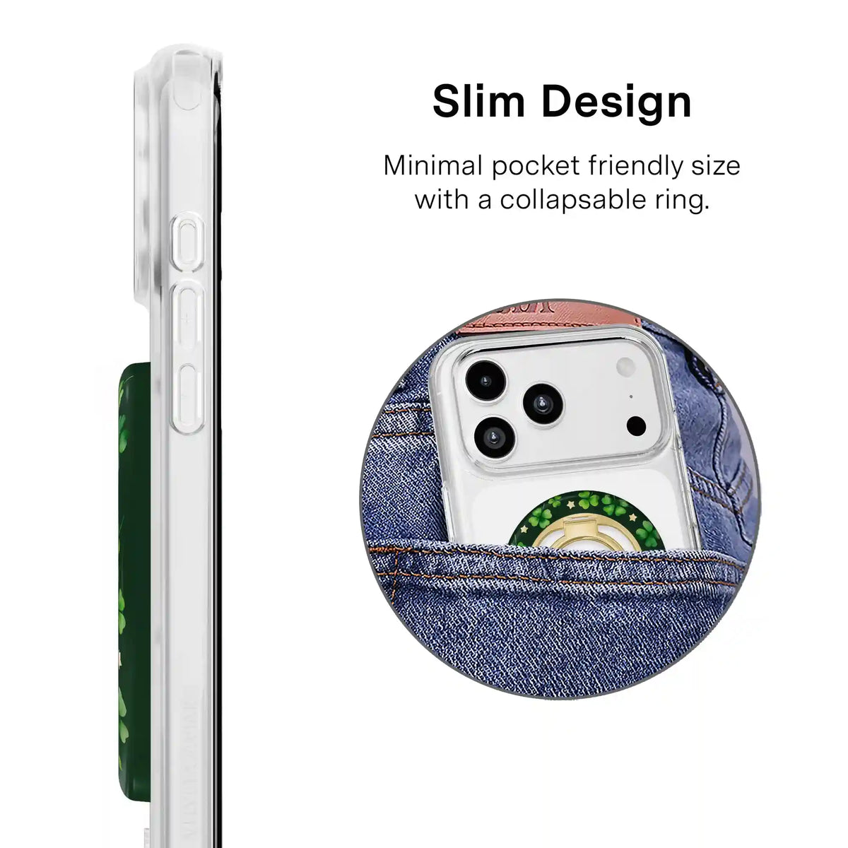 Lucky Clover MagSafe Grip Ring