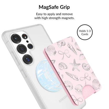 Pink Coastal Seashells Samsung Bundle Set