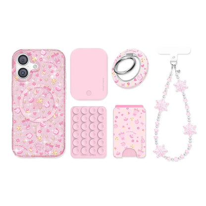 Pink Hanukkah Glitter iPhone Bundle