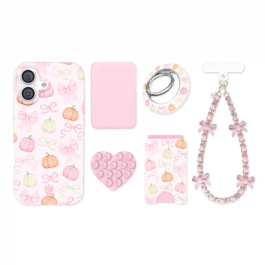 Pink Pumpkin Princess iPhone Bundle Set