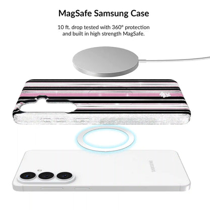 Pretty Punk Stripes Glitter Samsung Bundle Set