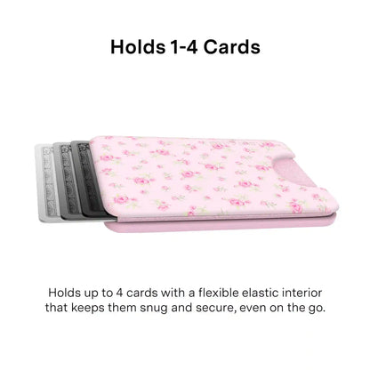 Dainty Pink Floral MagSafe Wallet