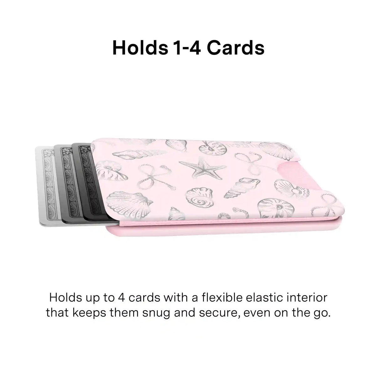 Pink Coastal Seashells MagSafe Wallet