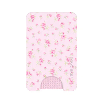 Dainty Pink Floral MagSafe Wallet