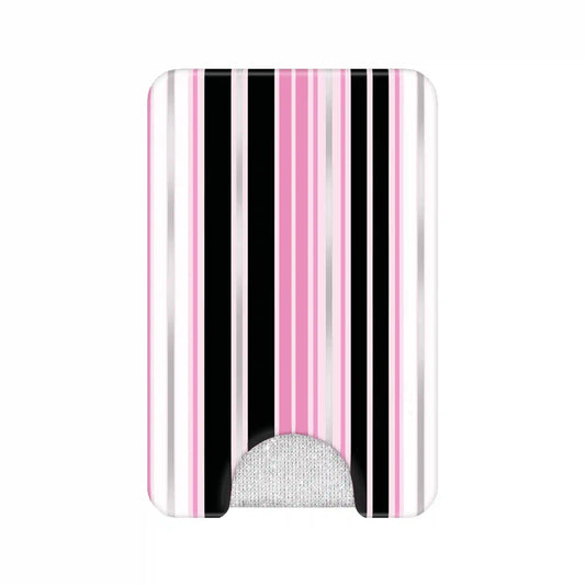 Pretty Punk Stripes Glitter MagSafe Wallet