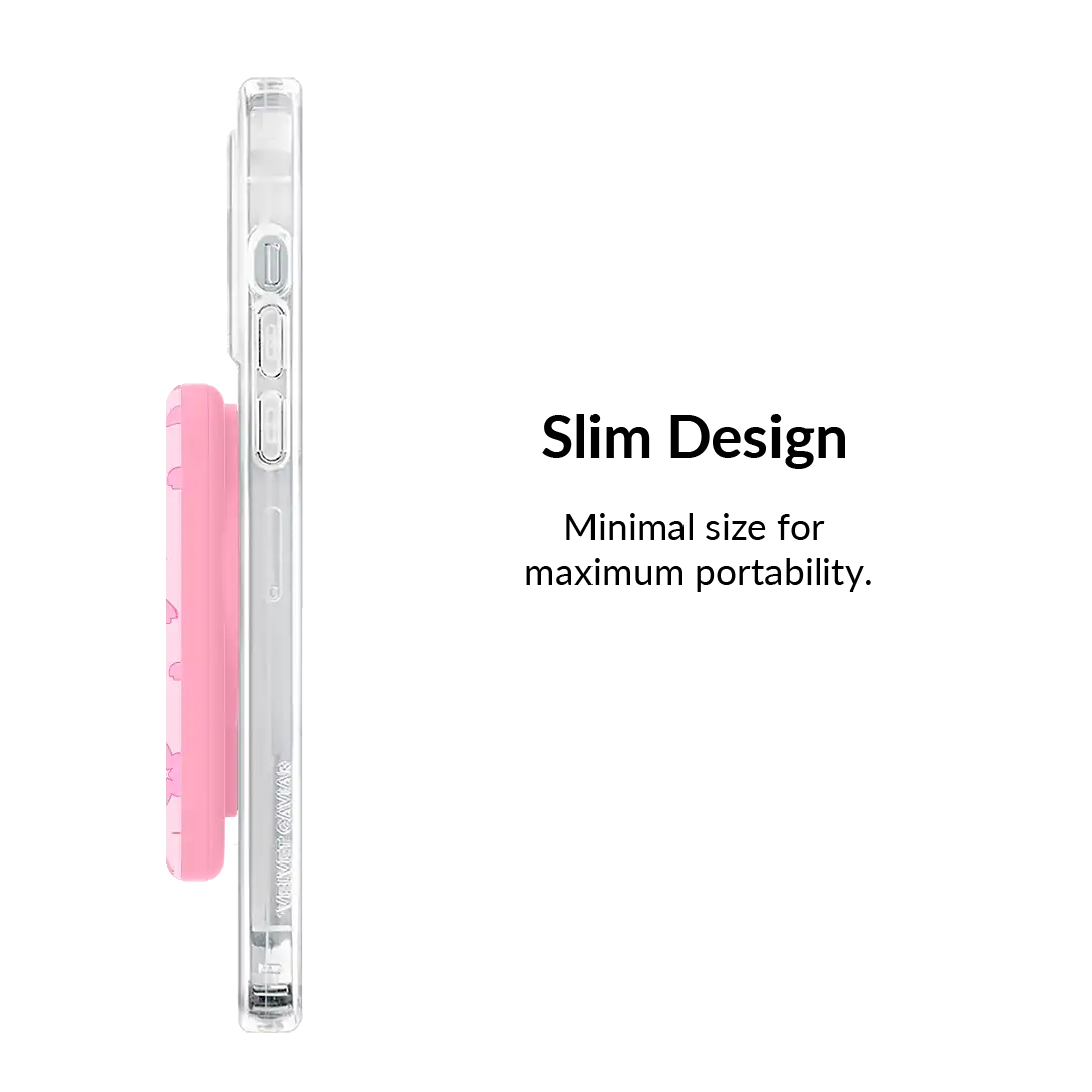 Pink Cherry Blossom Portable MagSafe Charger Power Pack