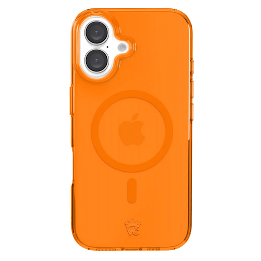 Neon Orange Clear iPhone Case