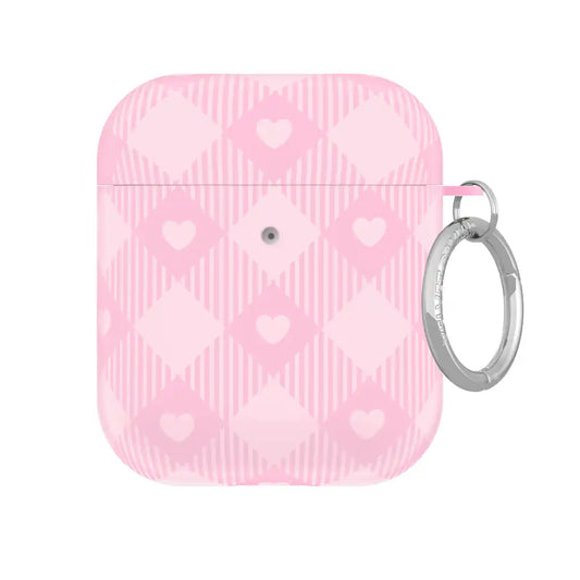 Dolly Pink Gingham AirPod Case