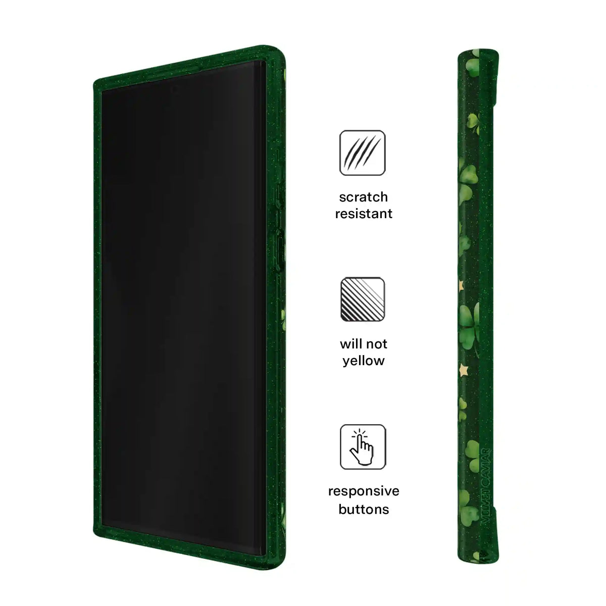 Lucky Clover Glitter Samsung Case