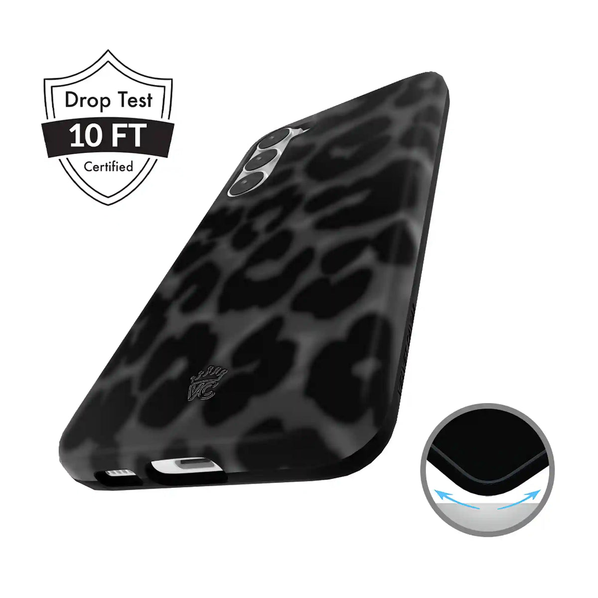 It Girl Black Leopard Samsung Case