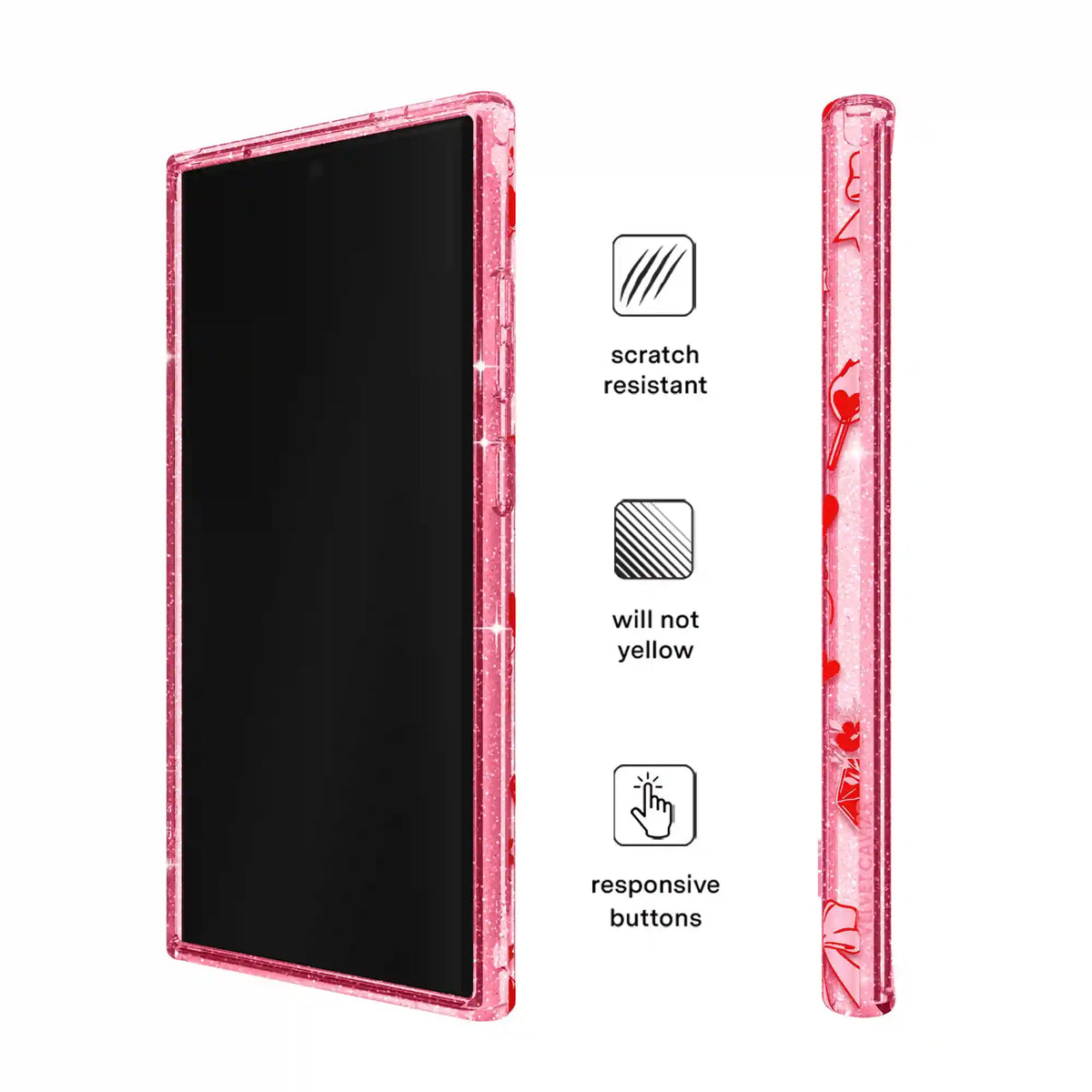 Be Mine Glitter Samsung Case