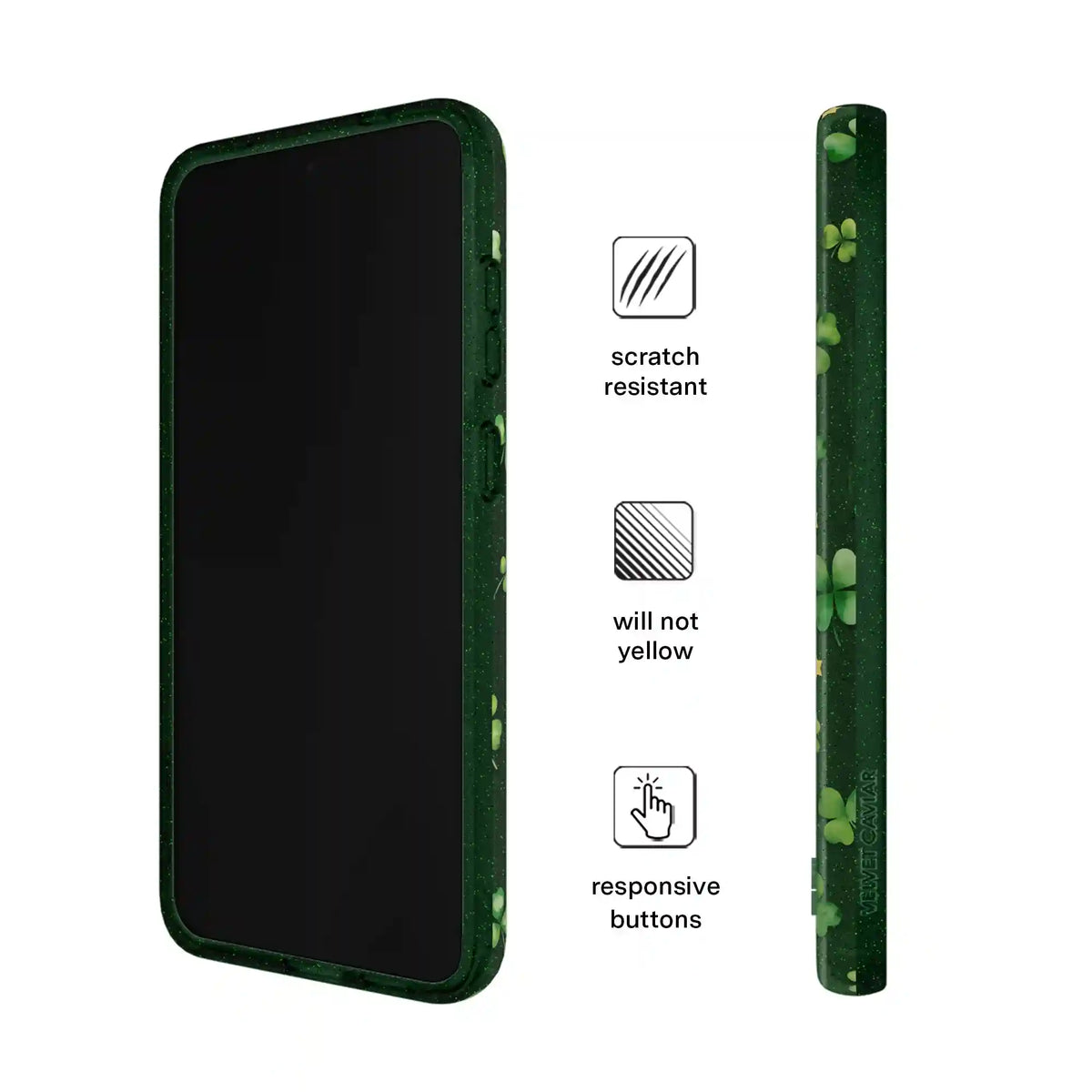 Lucky Clover Glitter Samsung Case