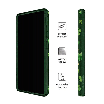 Lucky Clover Glitter Samsung Case